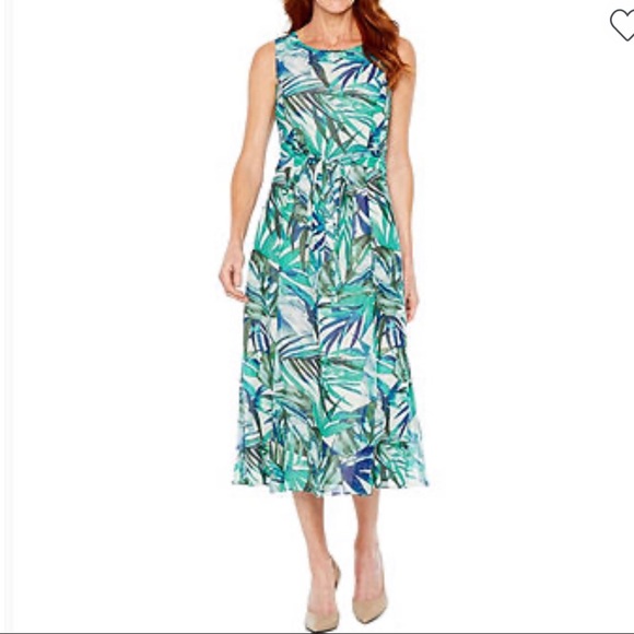 Black Label by Evan-Picone Floral Dress Size 4